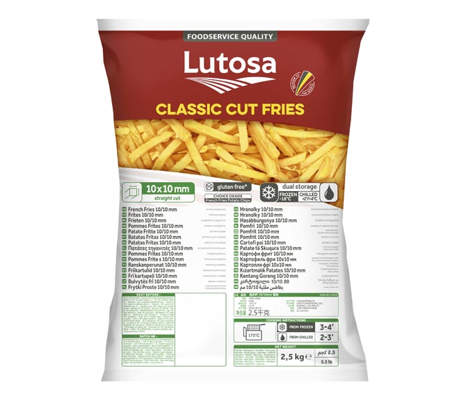 LUTOSA Classic Cut Fries 2.5kg