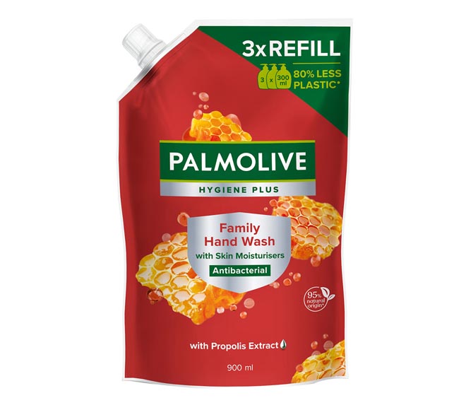 PALMOLIVE Antibacterial liquid hand wash refill 900ml – Propolis Extract