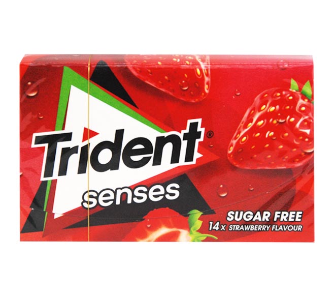 gum TRIDENT senses strawberry sugar free 27g