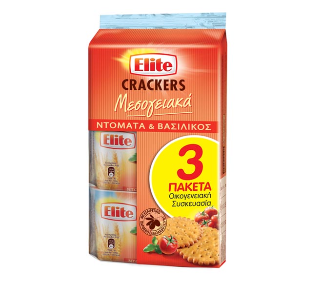 ELITE crackers 3x105g – Tomato & Basil