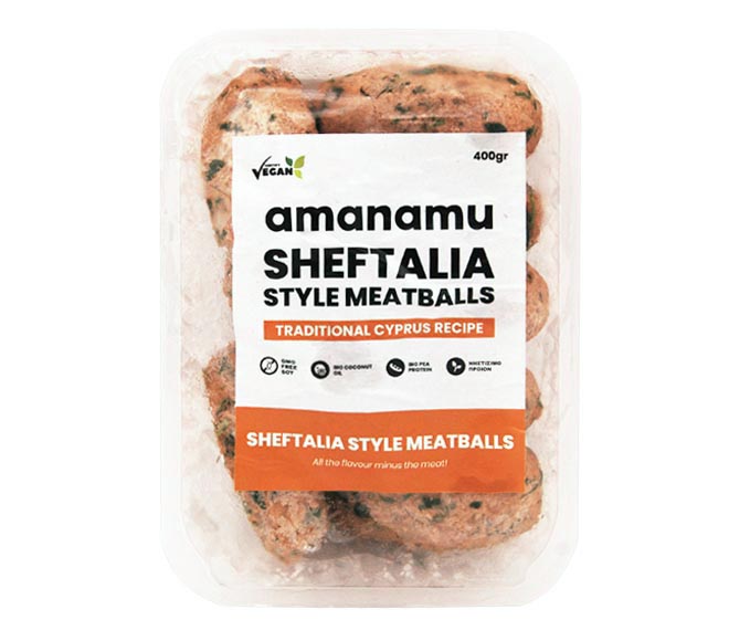 AMANAMU sheftalia style meatballs vegan 400g