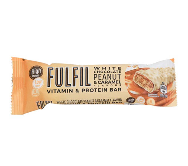 FULFIL bar Protein & Vitamin 55g – White Chocolate Peanut & Caramel