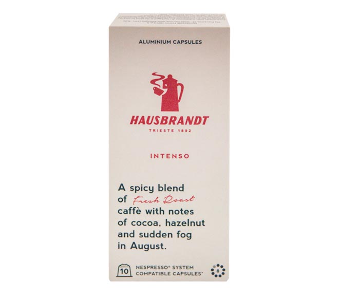 HAUSBRANDT nespresso compatible capsules 50g (10 caps) – Intenso