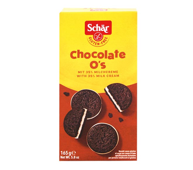 SCHAR Gluten Free Biscuits 165g – Chocolate Os