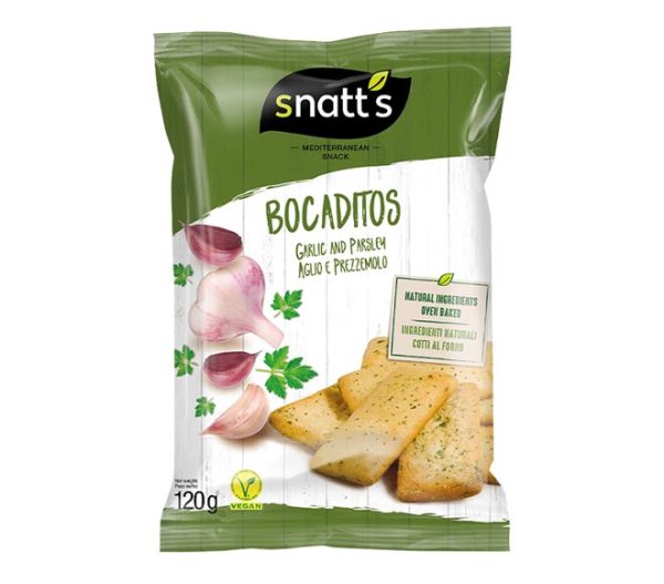 SNATTS bocaditos 120g - garlic & parsley