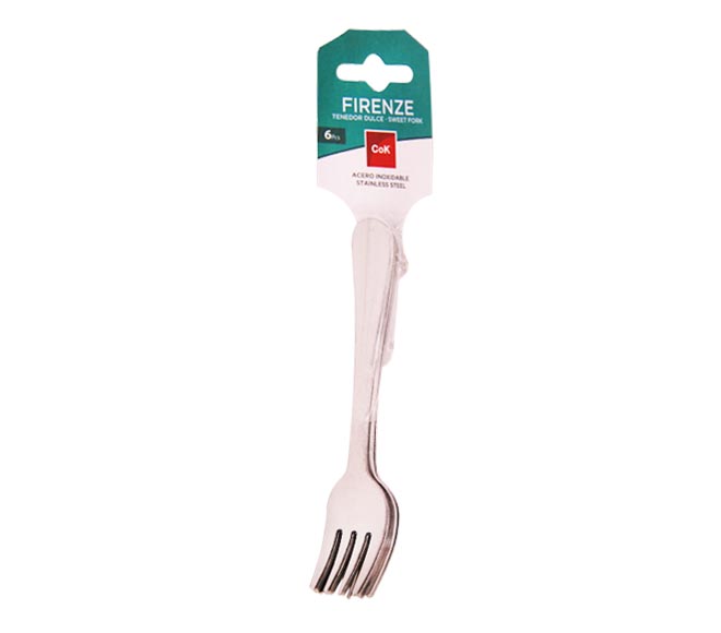 cutlery COK Firenze cake fork stainless steel 6pcs