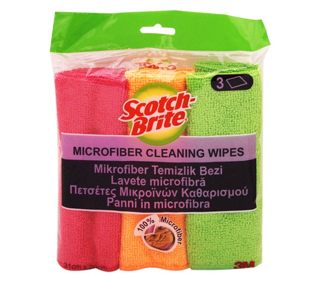 cloth SCOTCH-BRITE microfiber cleaning wipes 3pcs