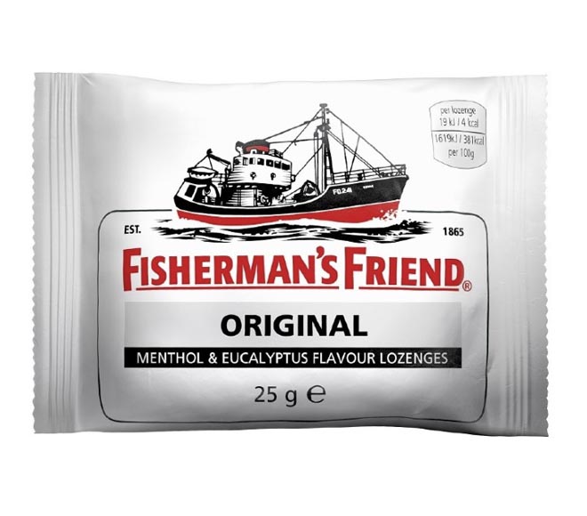 FISHERMAN’S FRIEND original menthol & eucalyptus flavoured candies 25g