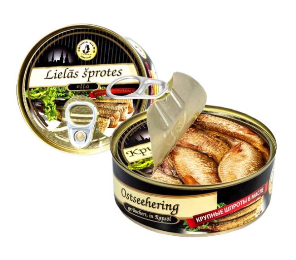 BRIVAIS VILNIS Smoked Big Sprats in oil 240g