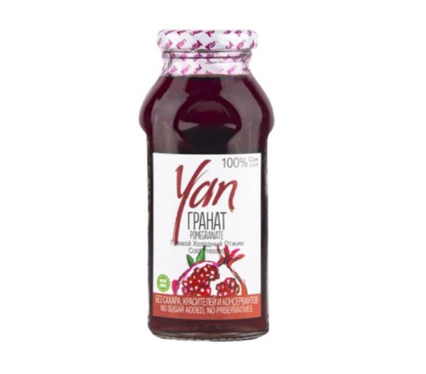 YAN Pomegranate Fresh Squeezed Juice (COLD PRESSED) (free of sugar) 250ml