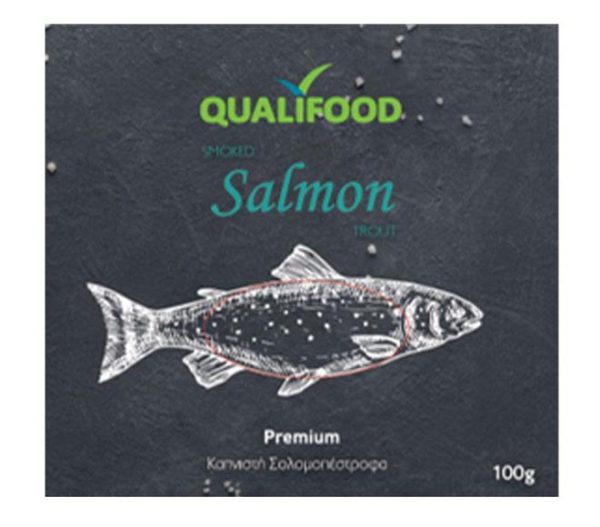 QUALIFOOD smoked salmon trout premium 100g