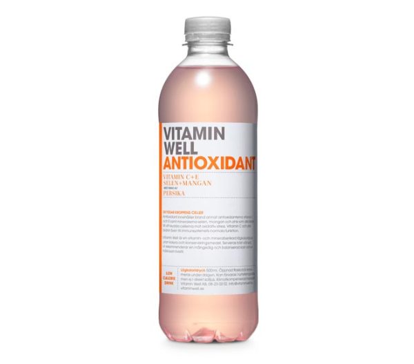 VITAMIN WELL Vitamin Water peach flavour 500ml - Antioxidant