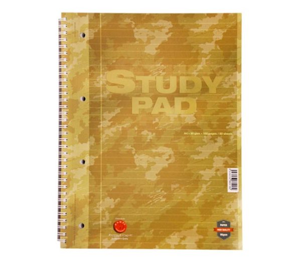 notebook CAMEL study pad A4 80 sheets - army olive green