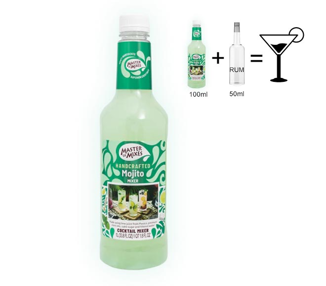 MASTER OF MIXES handcrafted coctail mixer Mojito 1L