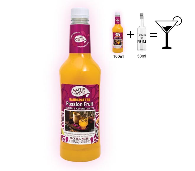 MASTER OF MIXES handcrafted coctail mixer Passion Fruit 1L – Daiquiri & Margarita