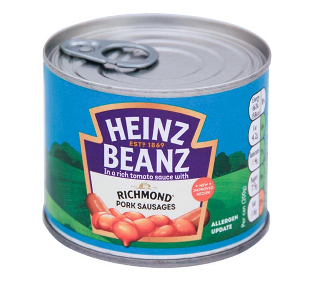 HEINZ Baked Beans with Richmond pork sausages 200g