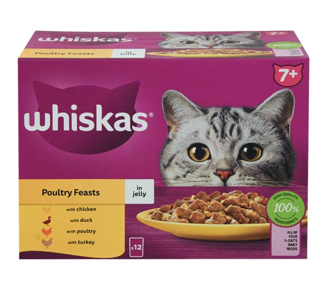 cat WHISKAS Pouch – Poultry Fiest in jelly 12 x 85g
