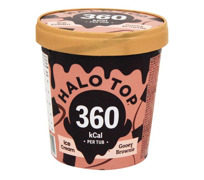 ice cream HALO TOP 460ml – Gooey Brownie (360 kCal per tub)