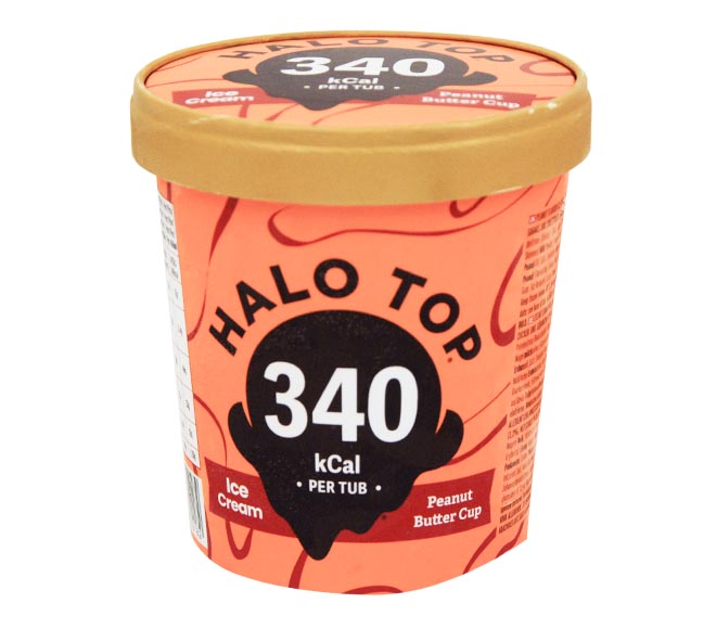 ice cream HALO TOP 460ml – Peanut Butter Cup (340 kCal per tub)
