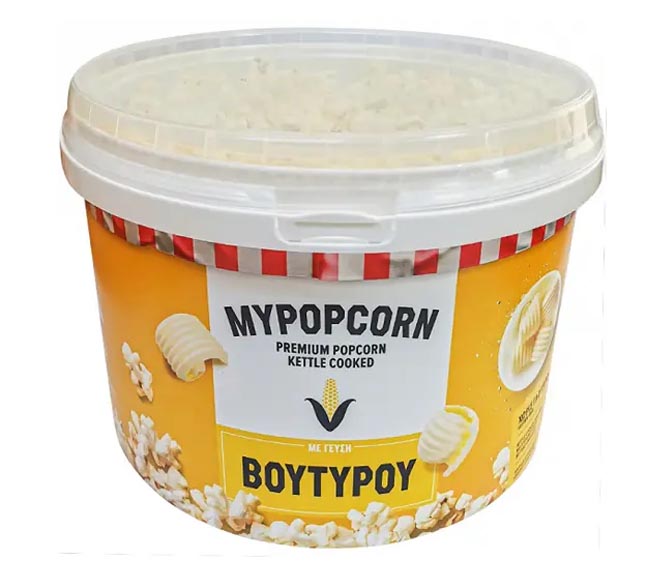 MYPOPCORN Premium Popcorn Kettle Cooked 185g – Butter