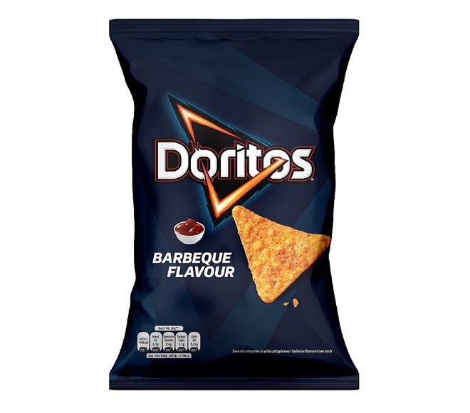 DORITOS barbeque flavoured corn chips 90g