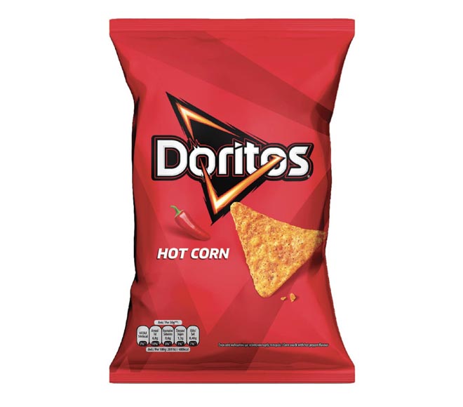 DORITOS hot corn chips 90g