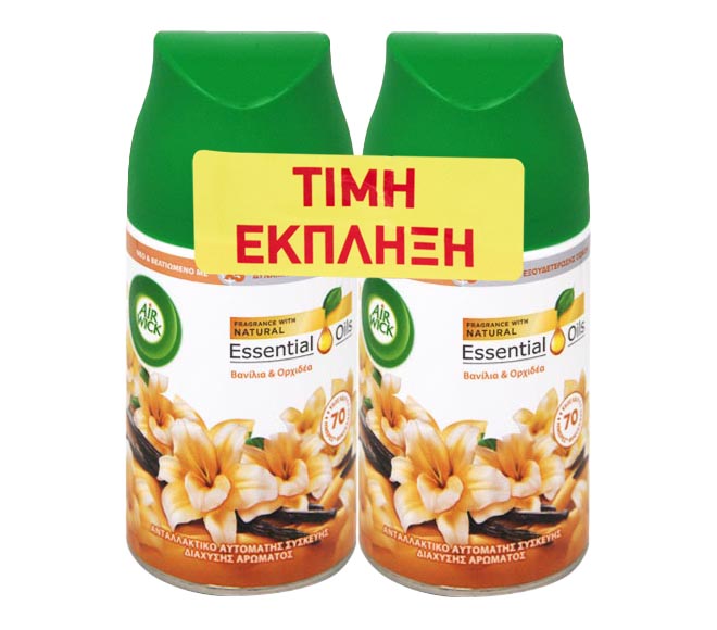 AIR WICK Freshmatic refill spray 2X250ml – Vanilla & Orchid