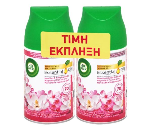 AIR WICK Freshmatic refill spray 2X250ml - Magnolia & Cherry Blossom