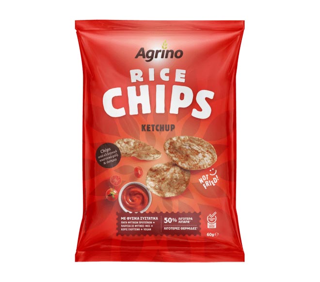 AGRINO rice chips 60g – Ketchup