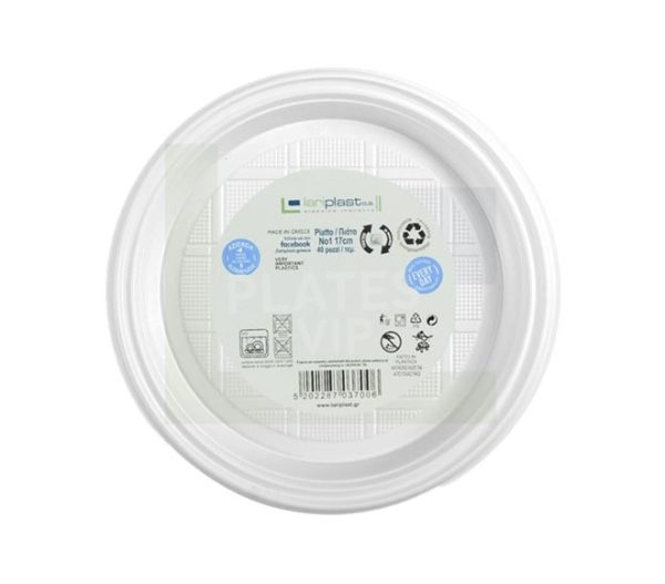 LARIPLAST plastic plates 17cm x 40pcs