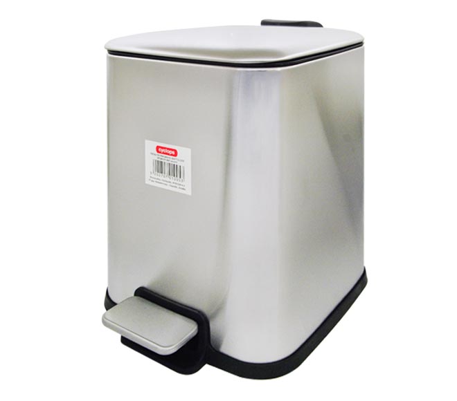 CYCLOPS pedal garbage bin 6L – Chromium Mat