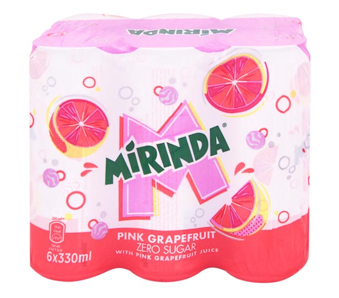 can MIRINDA pink grapefruit 6x330ml