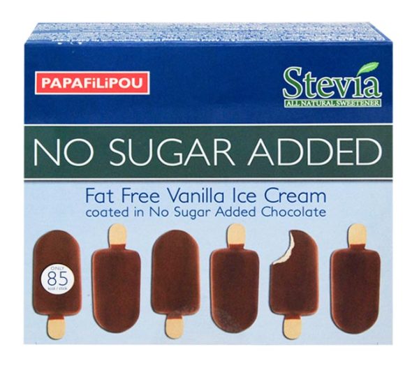 ice cream PAPAFILIPOU no sugar added with stevia 6x55ml - Vanilla