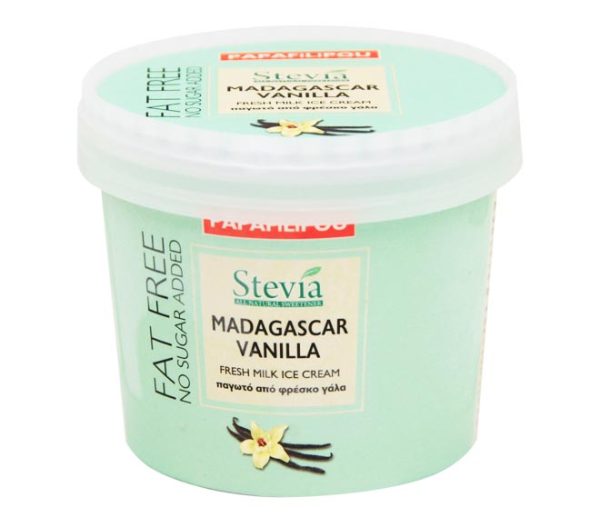 ice cream PAPAFILIPOU no sugar added with stevia 150ml - Vanilla Madagascar