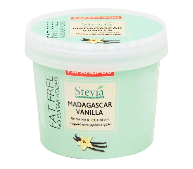 ice cream PAPAFILIPOU no sugar added with stevia 150ml – Vanilla Madagascar