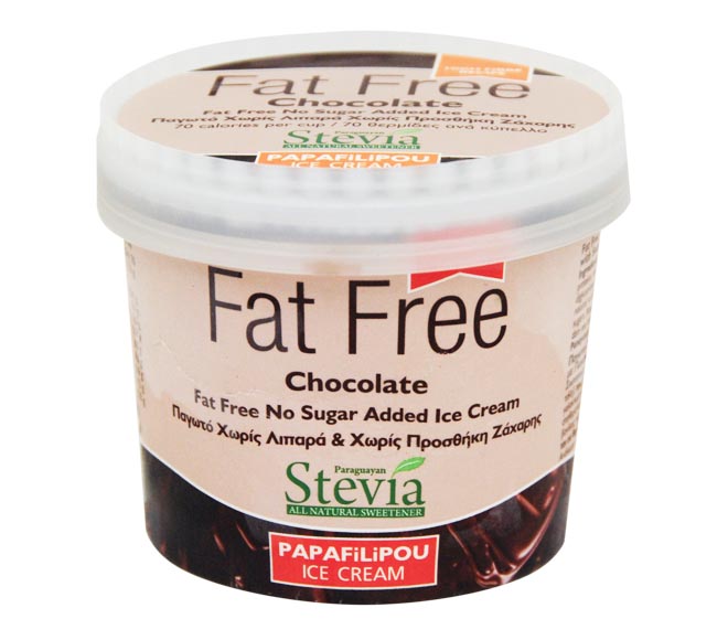 ice cream PAPAFILIPOU no sugar added with stevia 150ml – Chocolate