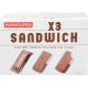 ice cream PAPAFILIPOU sandwich 3x155ml - Vanilla & Chocolate