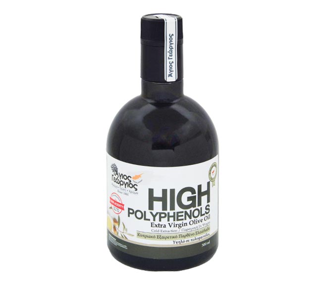Olive oil SAINT GEORGE High Polyphenols Extra Virgin 500ml (glass bottle)