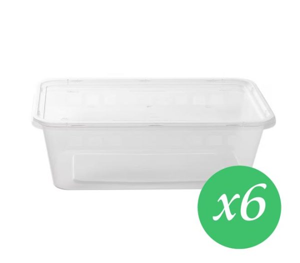 CATERWAYS frigo rectagular container 650cc & lid 6pcs