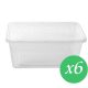 CATERWAYS frigo rectagular container 1000cc & lid 6pcs