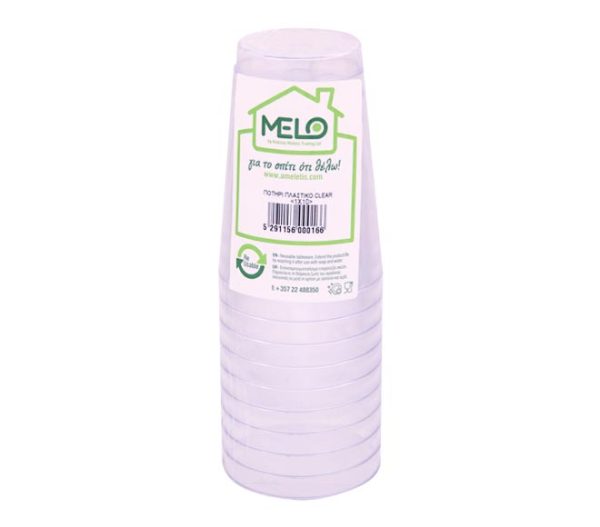 Plastic Cup MELO clear 10x270ml