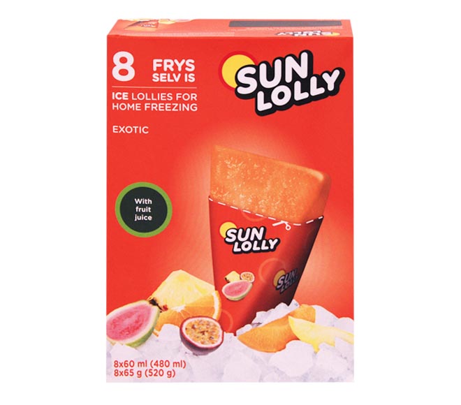SUN LOLLY ice lollies for home freezing 8x60ml – Exotic