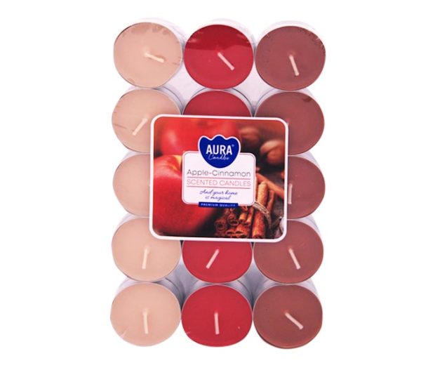 AURA Tealights candles 30pcs - Apple Cinnamon