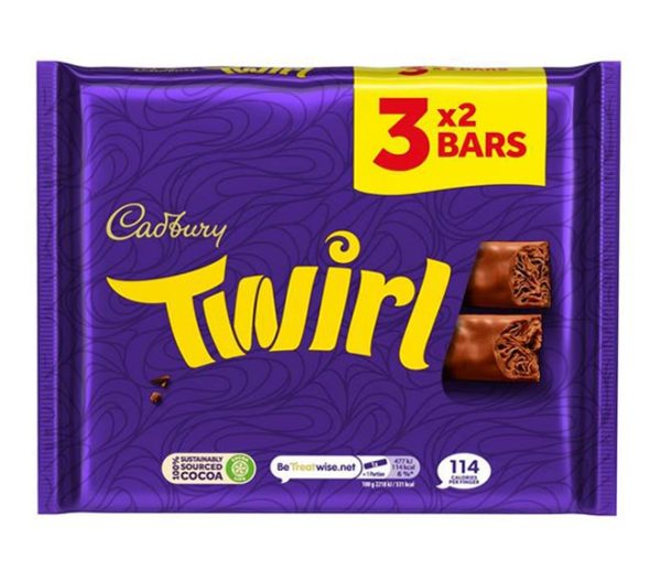 CADBURY chocolate TWIRL 3x43g