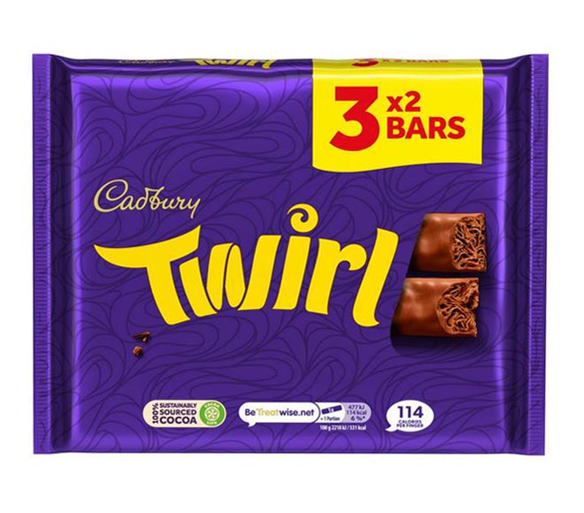 CADBURY chocolate TWIRL 3x43g