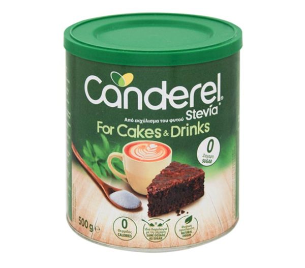 sweetener CANDEREL stevia powder tin 500g - for cakes & drinks