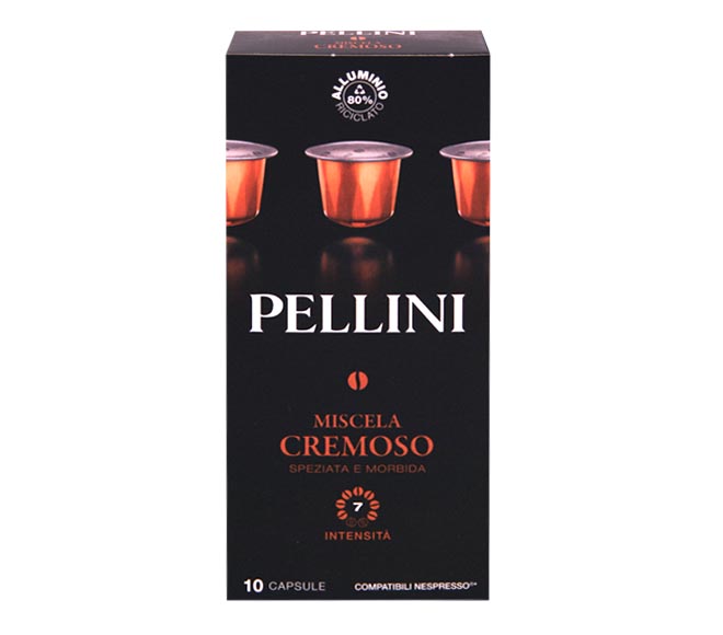 PELLINI nespresso compatible capsules 55g (10 caps – intensity 7) – Creamy Mixture