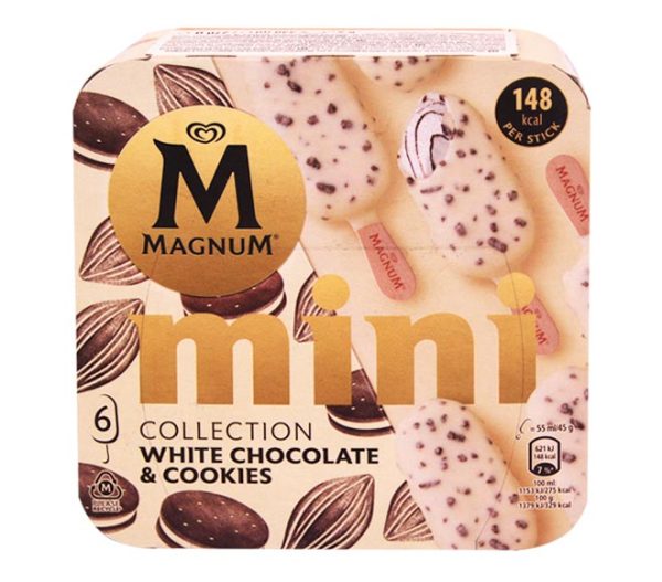 ice cream MAGNUM mini 330ml - White Chocolate & Cookies