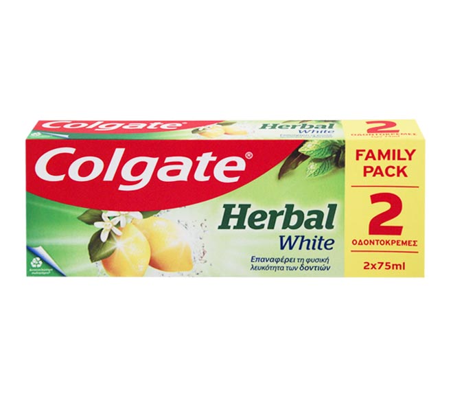 toothpaste COLGATE 2x75ml – Herbal White
