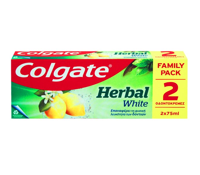 toothpaste COLGATE 2x75ml – Herbal White